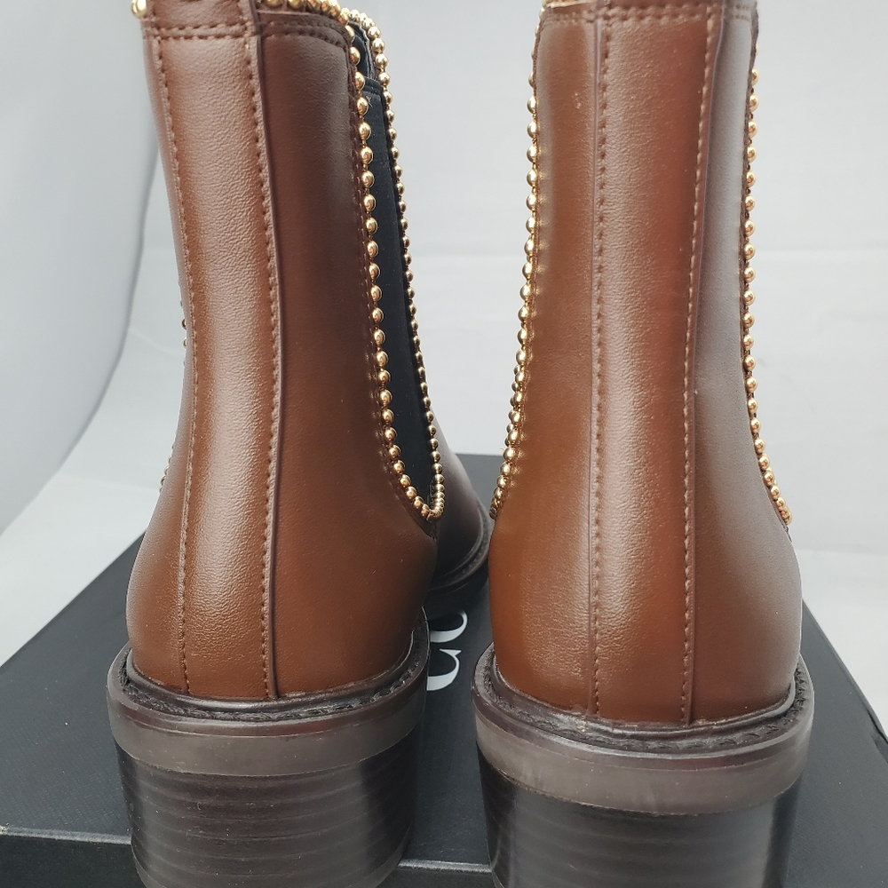 Coach Bowery Beaded Chain Chelsea Boot Size 7B - Picture 5 of 16